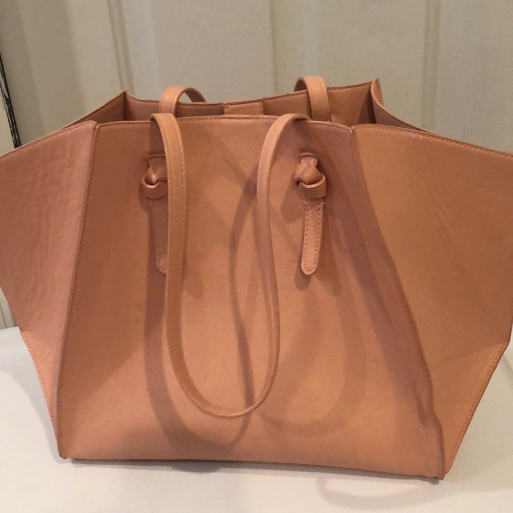 pink leather purse
